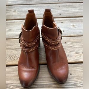Pikolinos Women’s Brown Leather Zip up Ankle Boots Sz 37 6.5-7